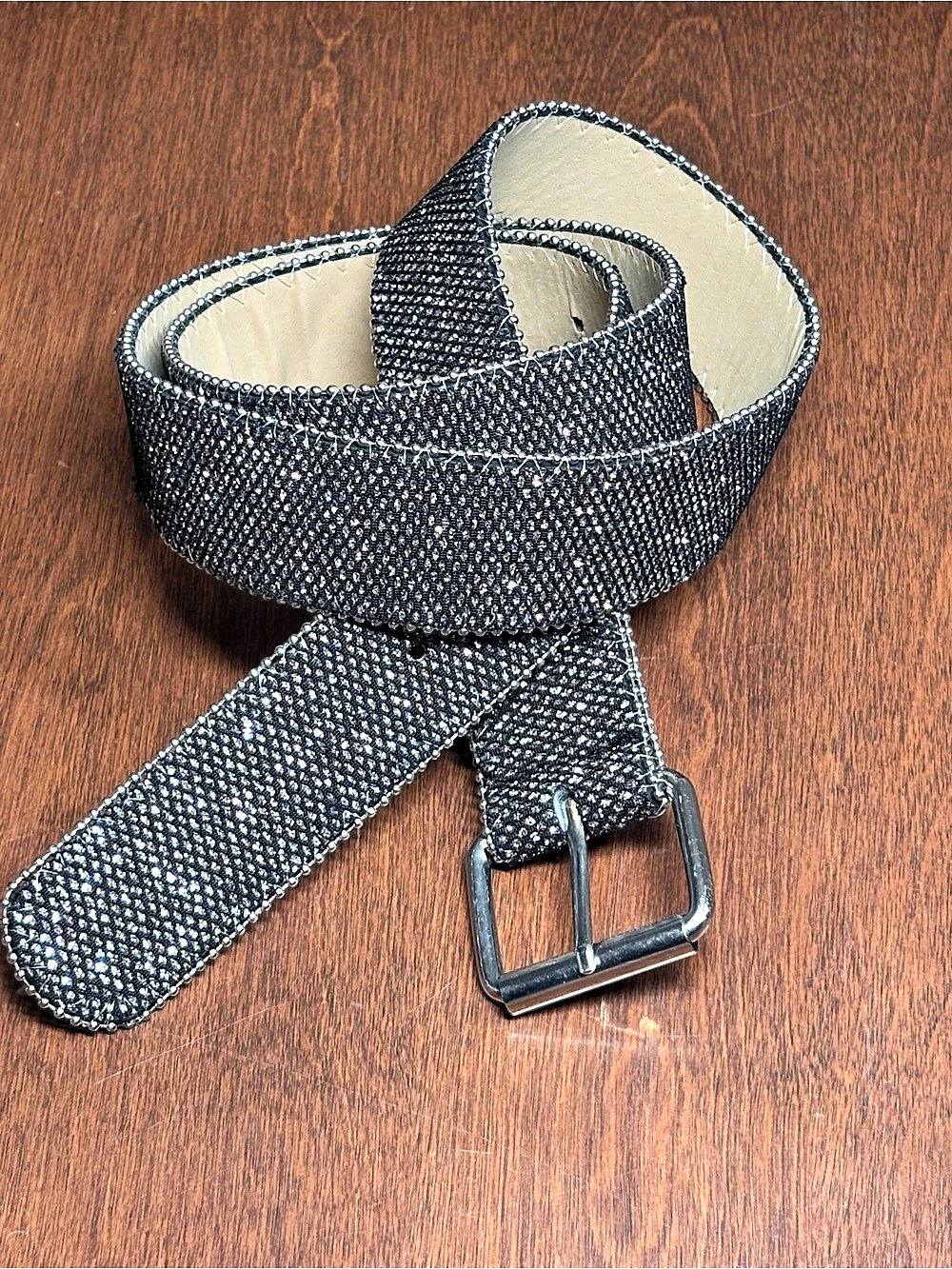 Torrid Black Sparkle Belt Black Textured Belt